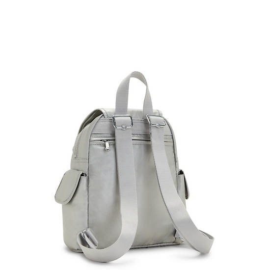 Mochilas Kipling City Pack Mini Classic Metallic Plateados | MX 1481NW